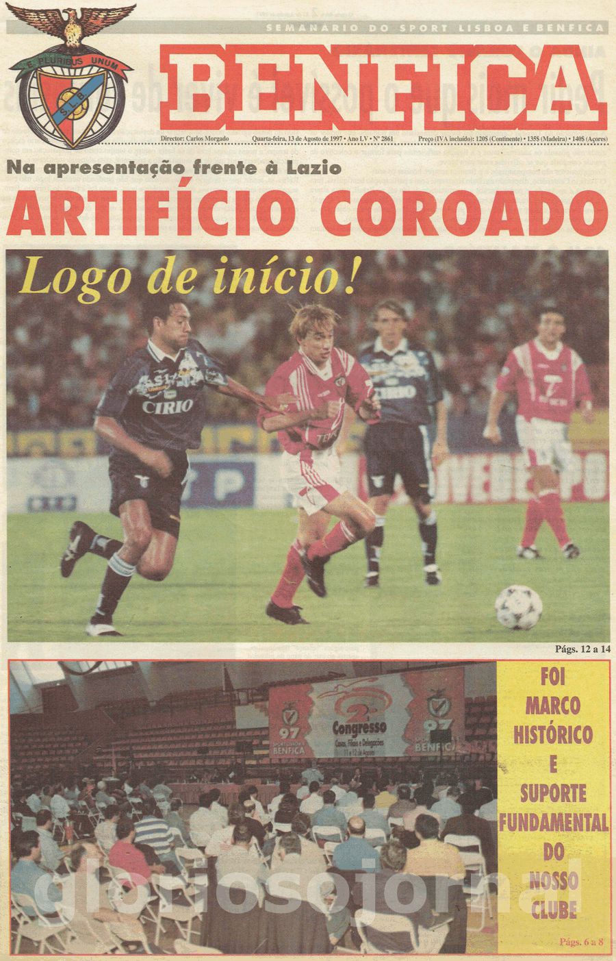 jornal o benfica 2861 1997-08-13